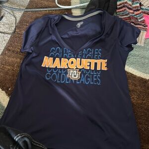 marquette university v neck t shirt